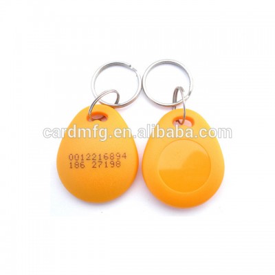 13.56mhz passive rfid keyfobs with laser code